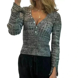 House of Harlow 1960 knit sweater gray Size Medium NWOT